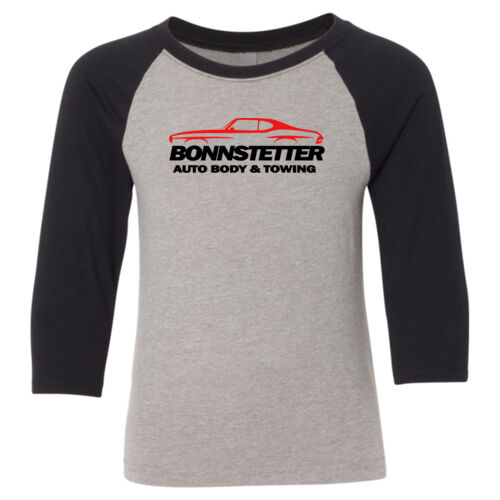 Bonnsteller - Youth CVC Three-Quarter Sleeve Raglan T-Shirt Thumbnail