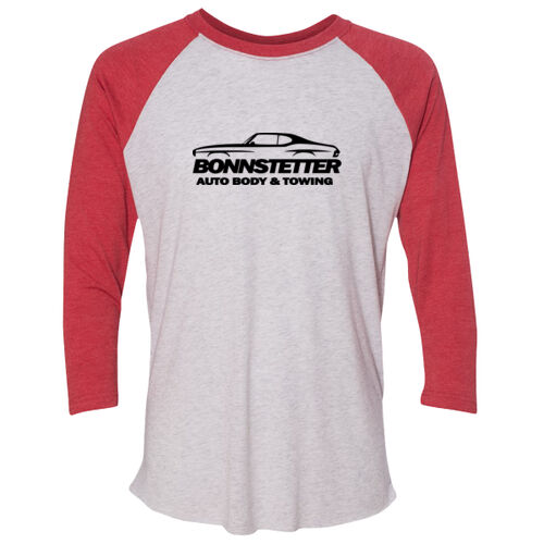 Bonnstetter - Unisex Triblend Three-Quarter Sleeve Raglan Thumbnail